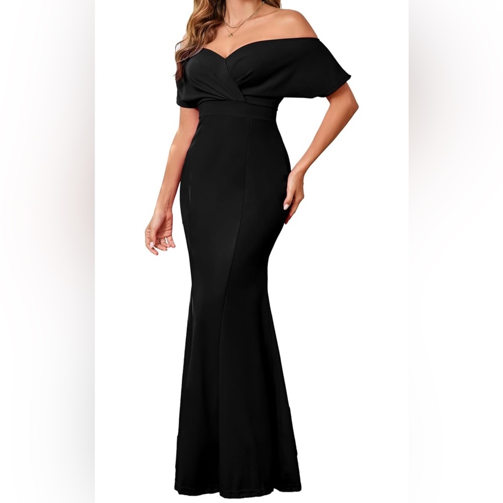 NWT SexyCherry  Formal Dresses for Women Cocktail Sexy Off Shoulder Floor Length